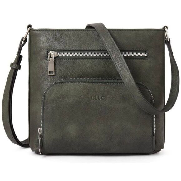 Crossbody Purse for Women Multi Pockets Bag Vegan Leather Small Shoulder Handbag - Picture 1 of 5